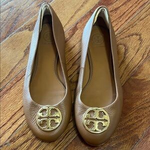Tory Burch Brown Leather Flats